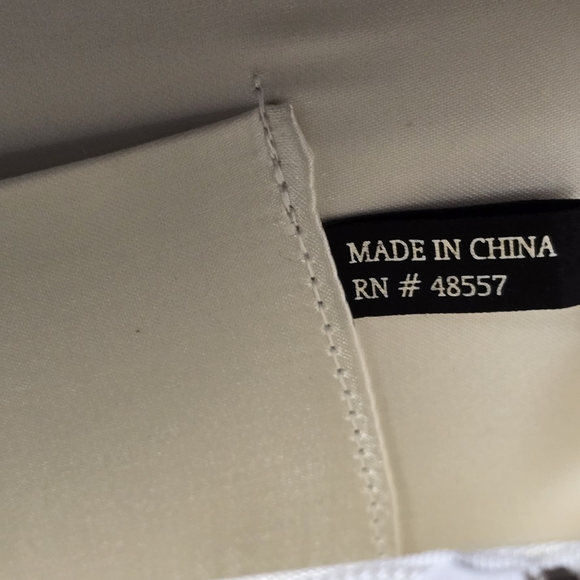 Vintage 1980's Partners Ivory Satin Clutch Purse 48557, 10" X 6 " - Picture 13 of 14